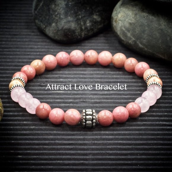 Attract Love Intention Bracelet | Beaded Bracelet | Handmade to Order - Picture 1 of 2